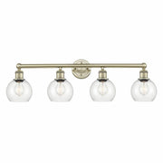 Lighting Athens - 4 Light Bath Vanity in Industrial Style-10.63 Inches Tall
