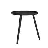 AOJEZOR End Table,Accent Table Ideal for Any Room-Side Table Living Room,Side Tables Bedroom,Side Table Waterproof Metal Structure Great for Indoor & Outdoor,Matte Black