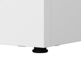 Hampton Heights 72W x 30D Executive L-Shaped Desk in White, Large Computer
