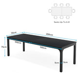 6.5 FT Conference Room Table, 78.74" W x 27.56" D Large Office Conference Table