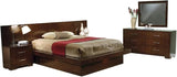 Jessica Eastern King Bed 4-Piece Set, Cappuccino