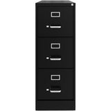 3 Drawers 40.19" Vertical Black Metal Filing Cabinet Lockable Pre-Assembled Stationary Letter Size