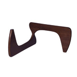 Noguchi Table Triangle Glass Coffee Table with Solid Wood Base