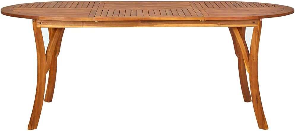 Patio Table 79.1"x39.4"x29.5" Solid Acacia Wood