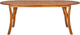 Patio Table 79.1"x39.4"x29.5" Solid Acacia Wood