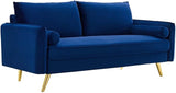 Revive Performance Velvet Sofa, Mint