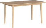 Dining Table Rectangular Modern Kitchen Table, 47" Solid Wood Dining Tables for Small