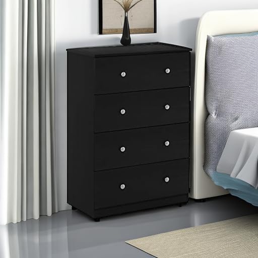 Tidur Simple Design Dresser, 4-Tier Knob, Americano