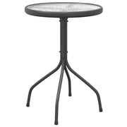 Patio Table Ø19.7"x28" Steel Anthracite Outdoor Side Table Patio Table Small Outdoor Table Suitable