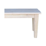 International Concepts Shaker Style Unfinished Bench