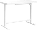 AITERMINAL Electric Standing Desk with Drawers, Height Adjustable Sit Stand Desk with Drawer, Home Office Desk Storage & USB Ports, 45 x 23 Inch White Desktop/White Frame