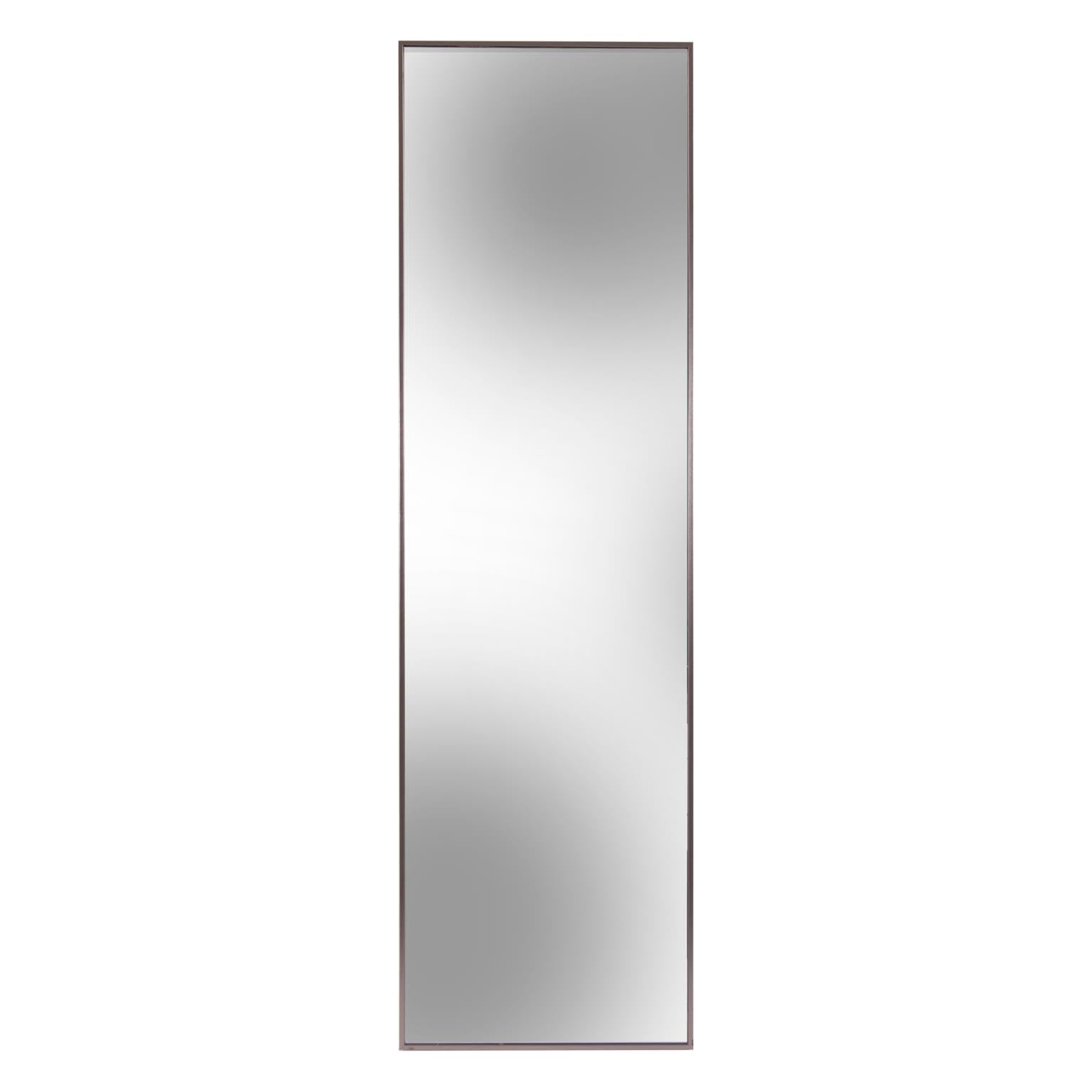 Toronto Self Standing Dressing Mirror, Metallic Brass Rectangular Frame Full Length Floor
