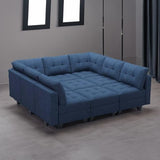 Modular Sectional Sleeper Sofa Couch with Storage Seat Reversible Modular Sofa Couch