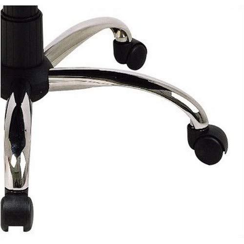 Office Star 8200 Series Deluxe Mid Back Executive Leather Office Chair with Chrome Base