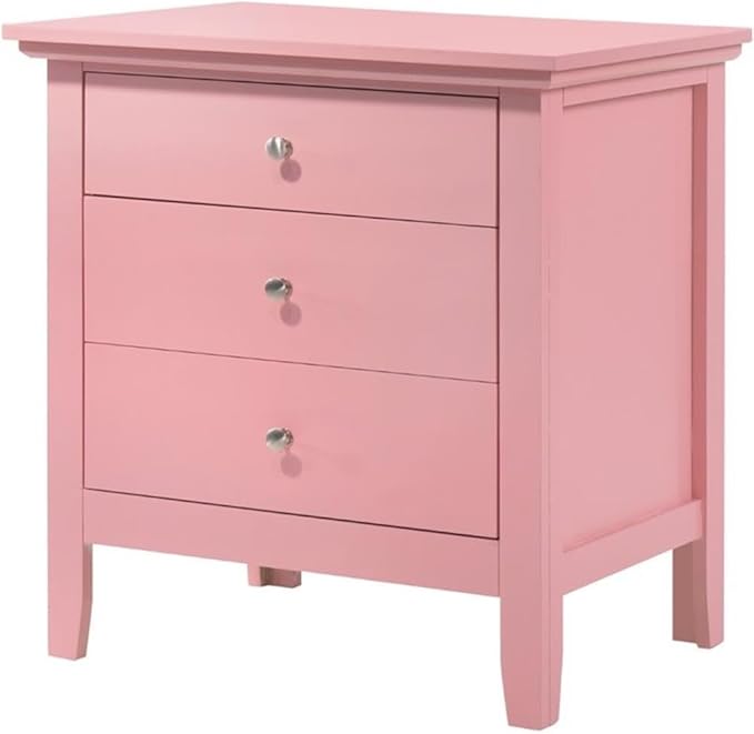 Hammond 3 Drawer Nightstand in Teal Blue