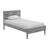 Windsor 3-Piece Set with Panel Twin Bed and 2 Nightstands, Driftwood Gray