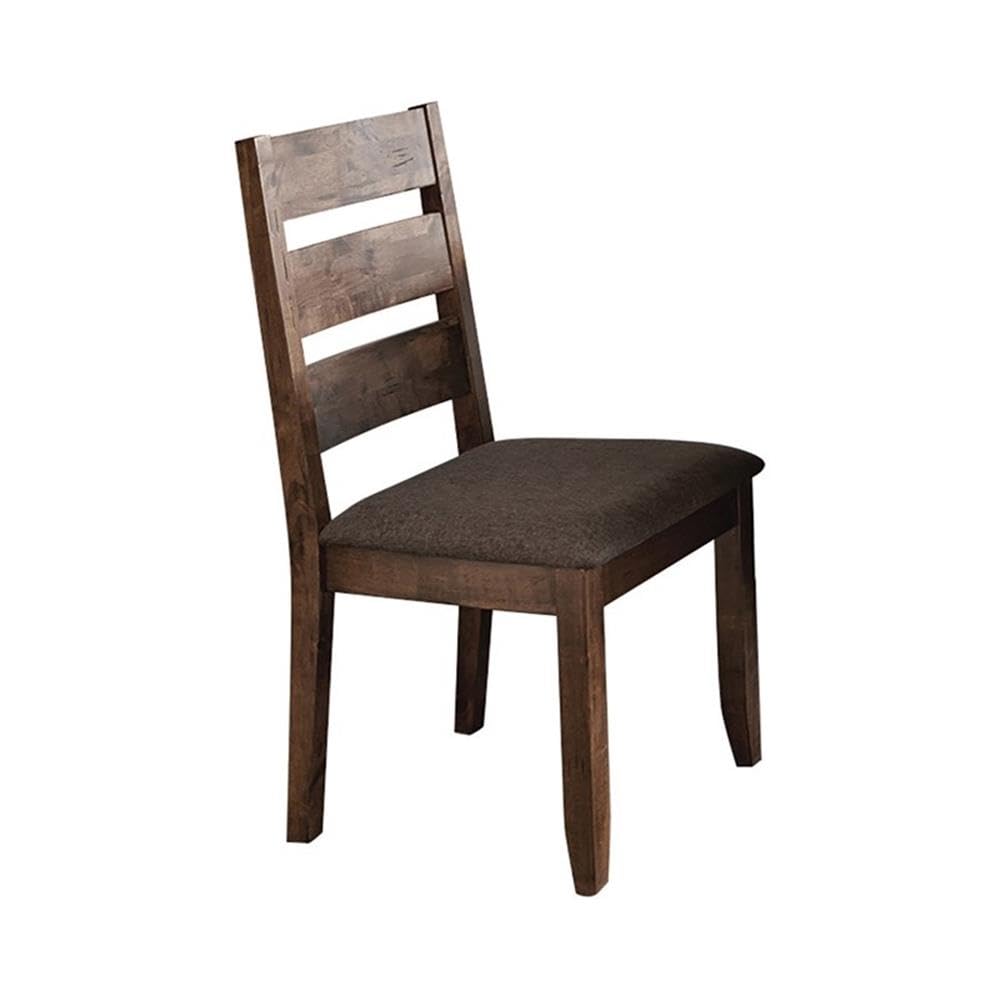 Alston 6-Piece Dining Set with Trestle Table, Knotty Nutmeg & Grey