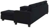 Velvet U Shaped Sectional Sofa Couch with Storage Ottoman Convertibel Sectional Sofa