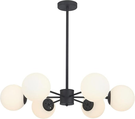 Light Globe Sputnik Chandelier Milk Glass Modern Gold Chandelier Light Fixture