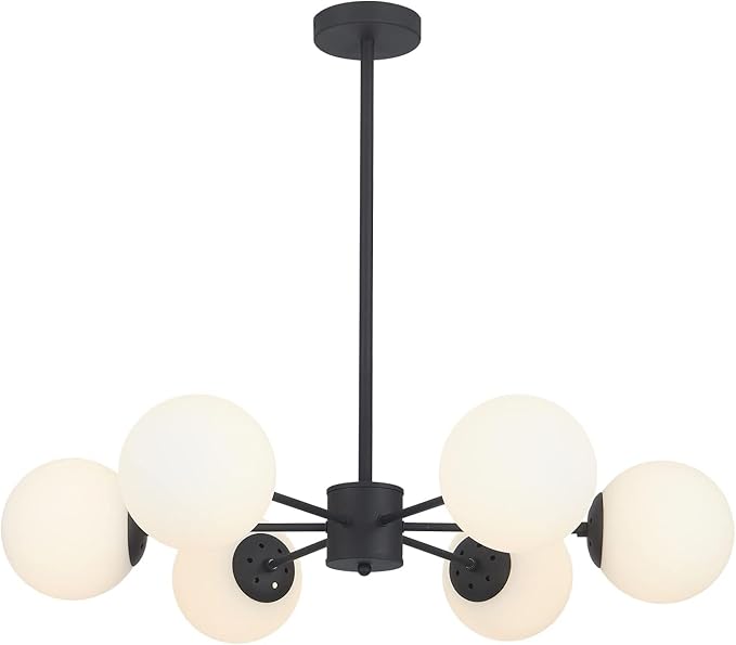 Light Globe Sputnik Chandelier Milk Glass Modern Gold Chandelier Light Fixture