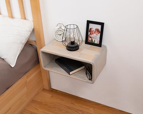 Floating Nightstand Wooden, Bedside Table, Nightstand Shelf, Handmade