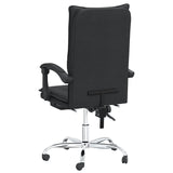 Reclining Office Chair Black Faux Leather (15.35 KG/33.77 LBS)