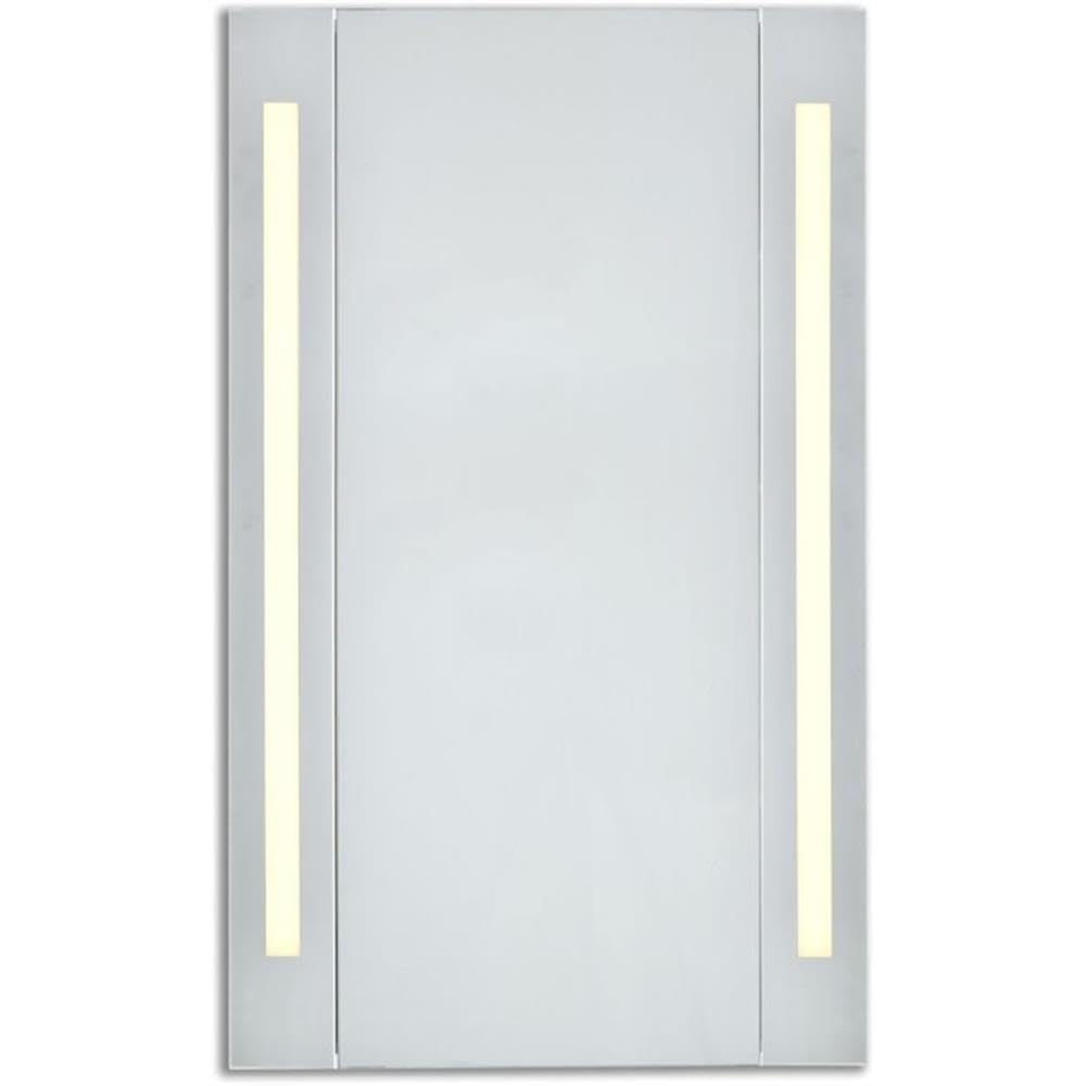 Elixir Rectangle Medicine Storage Mirror Cabinet with 20W LED Lighting Bars