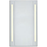 Elixir Rectangle Medicine Storage Mirror Cabinet with 20W LED Lighting Bars