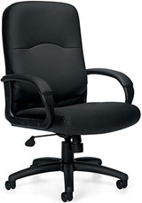 Executive Chair Overall Dimensions: 26"W X 27"D X 42.5"H Seat Size: 20.5"W X 18"D Back Size: 21"W X 24"H Seat Height: 16-20.5"H - Black Leather