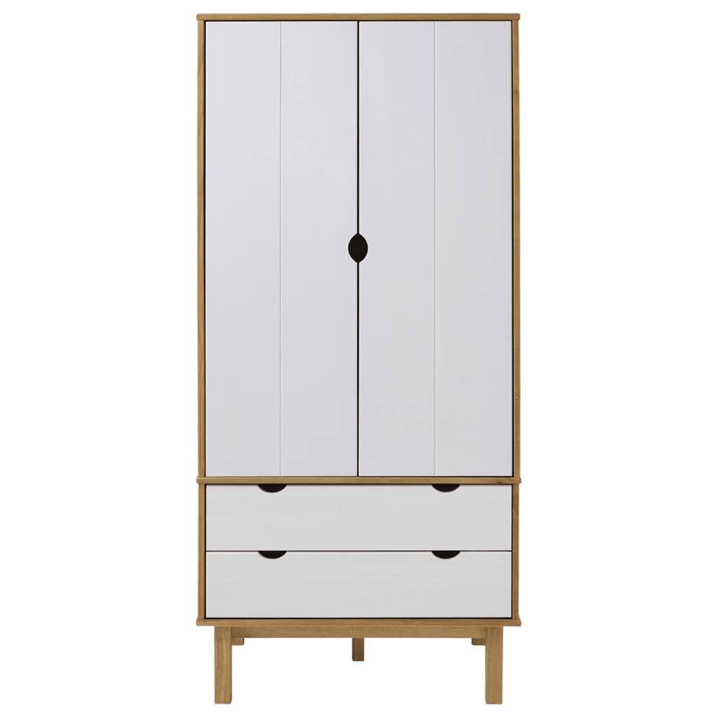 OTTA Wardrobe - Solid Pine Wood Classic Scandinavian Design