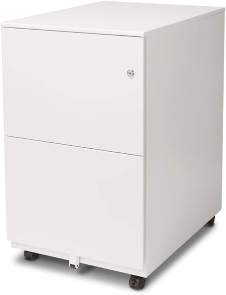 FC-103BL Fully Assembled Modern Soho Design 3-Drawer Metal Mobile File Cabinet