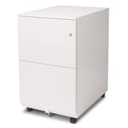 Modern Soho Design 2-Drawer Metal Mobile File Cabinet with Lock Key/Fully Assembled