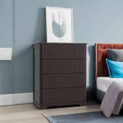 Dresser, 4 Drawer Dressers Chests of Drawers, Modern Tall Dresser, Wood Drawer Chest Storage