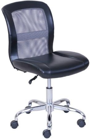 Mainstays Vinyl and Mesh Task Chair (Black/Gray)