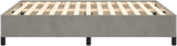Bed Frame Light Gray 59.8"x79.9" Queen Velvet