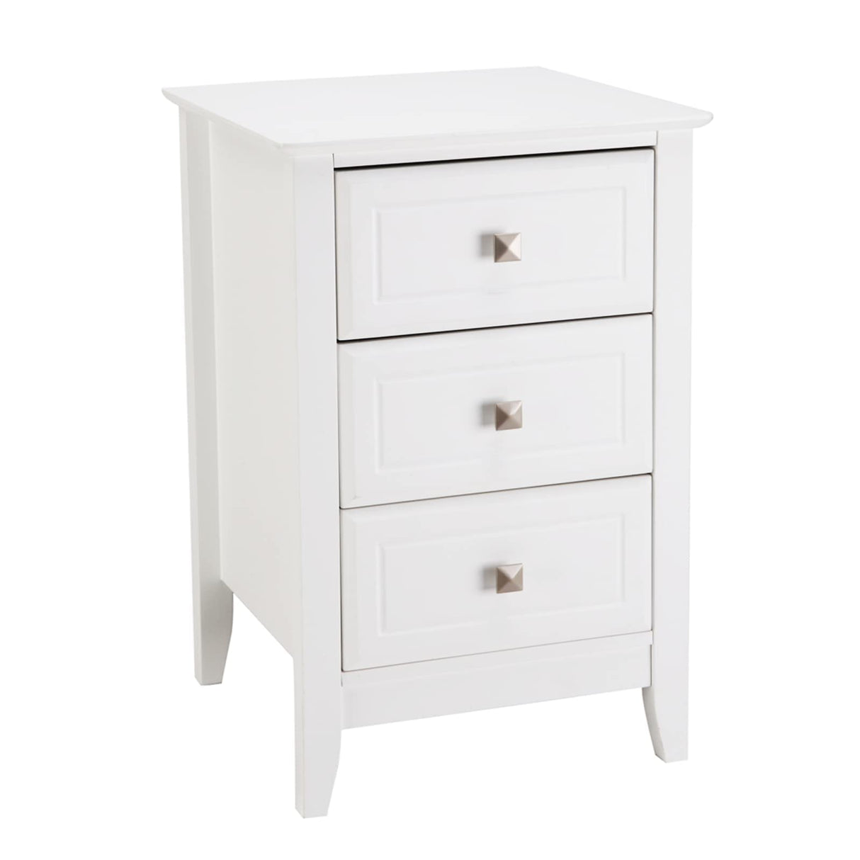 Upgraded White Night stands for Bedrooms Set of 2, Modern Nightstand