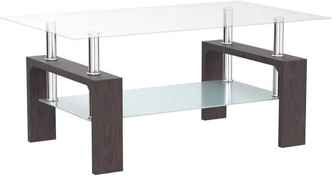 Living Room Rectangle Coffee Table, Tea Table Suitable for Waiting Room