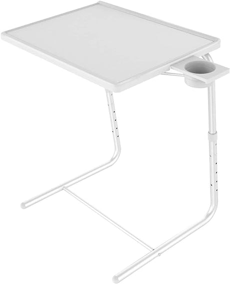 Adjustable TV Tray Table - TV Dinner Tray on Bed & Sofa, Comfortable Folding Table