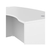 Business Furniture Studio C Left Hand L-Bow Desk Shell, 60W x 43D, White