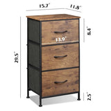 3 Drawers Dresser and 16 Drawers Dresser Set, Dresser for Bedroom, Closet