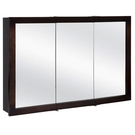 48-Inch Assembled Wood Framed Medicine Cabinet Mirror in Espresso