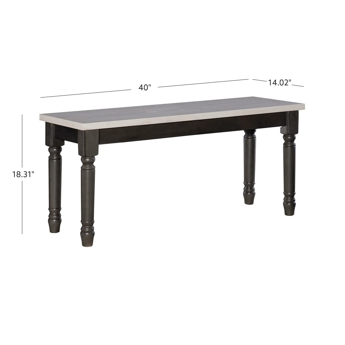 Piece Dining Set with Dark Grey Base and Smokey White Top Includes Dining Table Four