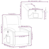 Massage Recliner - Light Gray | Power Lift & Recline, Vibration Massage, Side Pocket