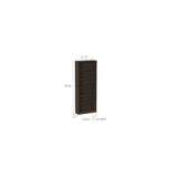 ALEVA638232ES 31.75 in. x 14 in. x 80.25 in. Valencia Series 6-Shelf Bookcase - Espresso