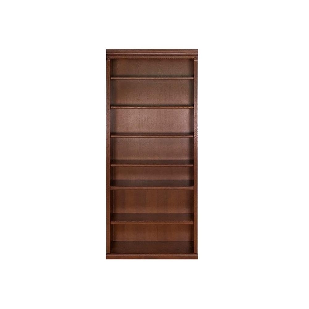 Huntington Oxford 72" Open Bookcase, Burnish Finish, Fully Assembled