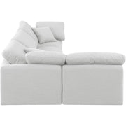 141White-Sec4B Indulge Collection Modern | Contemporary Modular Sectional with Rich