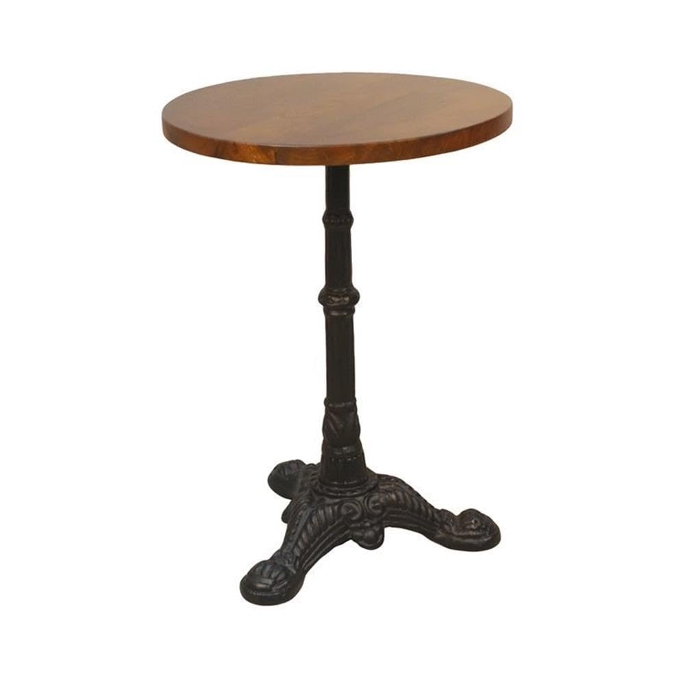 Brera Accent Table in Chestnut and Black