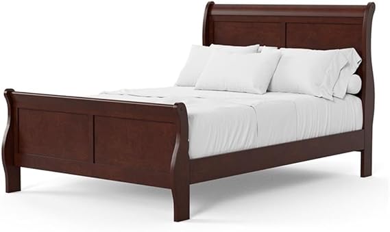 Transitional Solid Wood Full Bed in Cherry