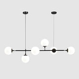 Lighting 6-Light Mid Century Modern Rectangle Sputnik Chandelier