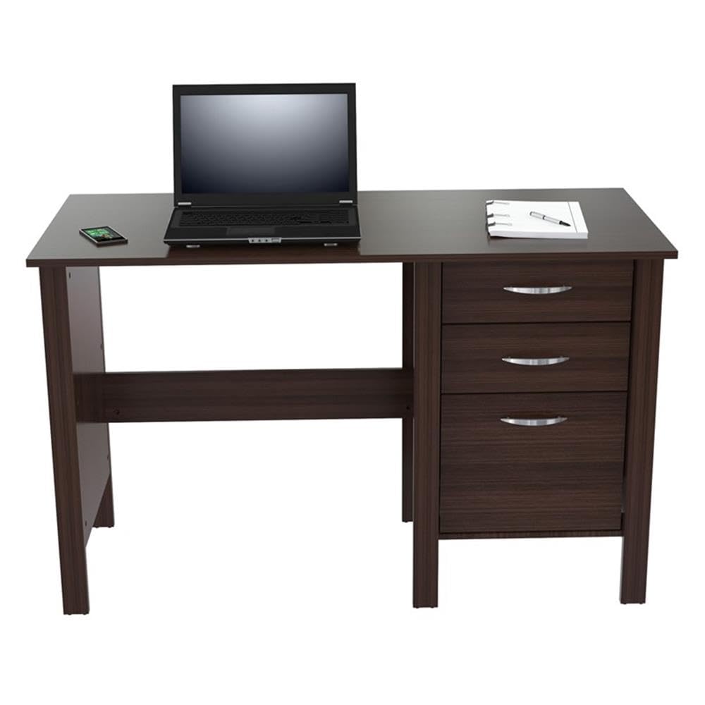 29.53" H x 47" W x 51.5" D, Espresso/Wenge Writing Desk